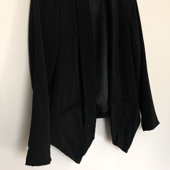 Forever 21 Black Blazer Sz Small Solid Black - Picture 3 of 7